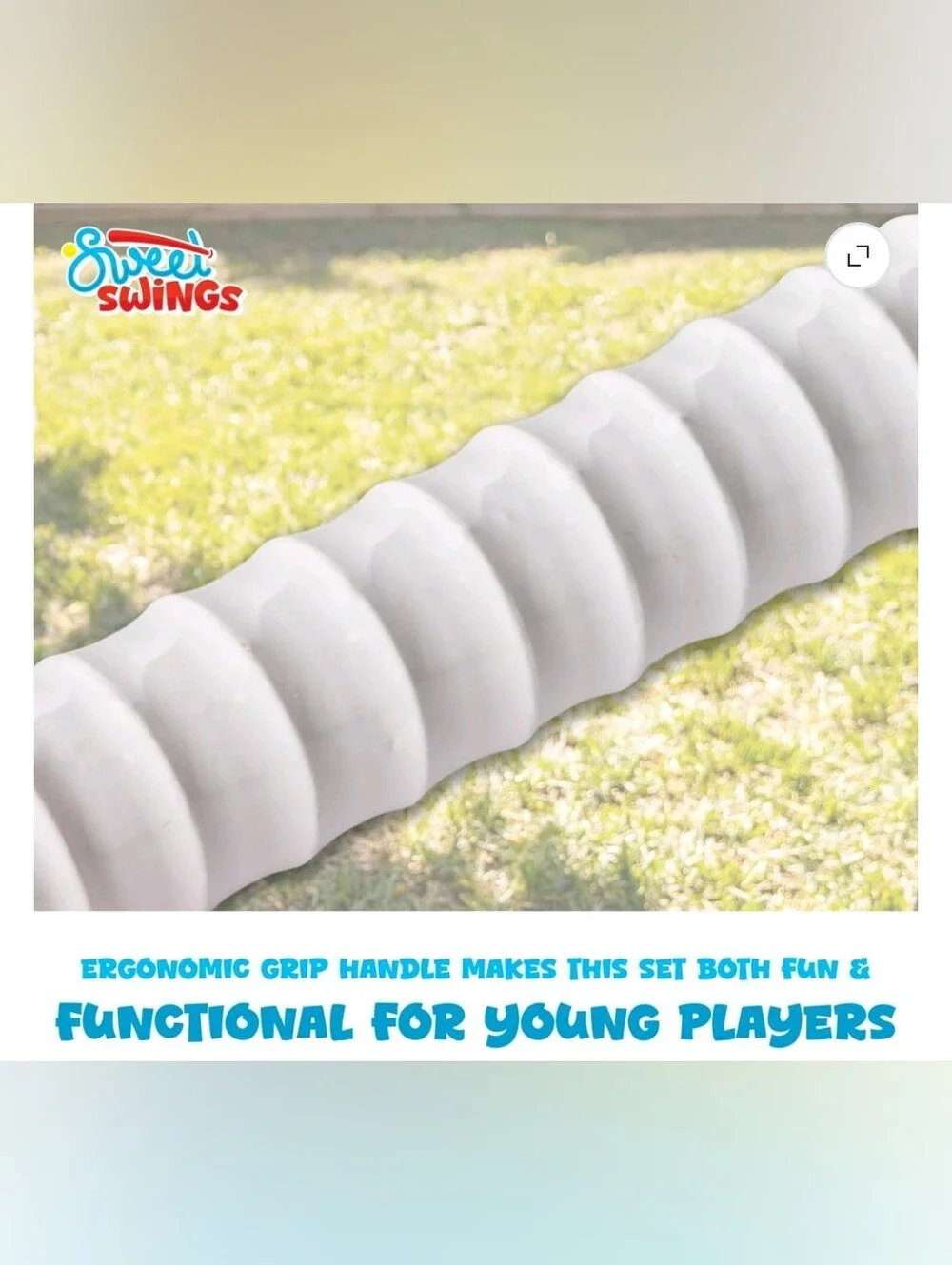 Franklin Sports Sweet Swings Kids Ice Cream Drip Bat & Ball Set - Plastic Bat +